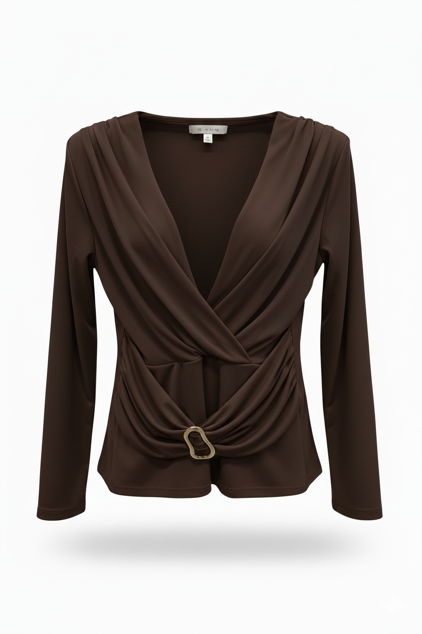 maglia unita con cintura GR1404 MORO MARICLA 