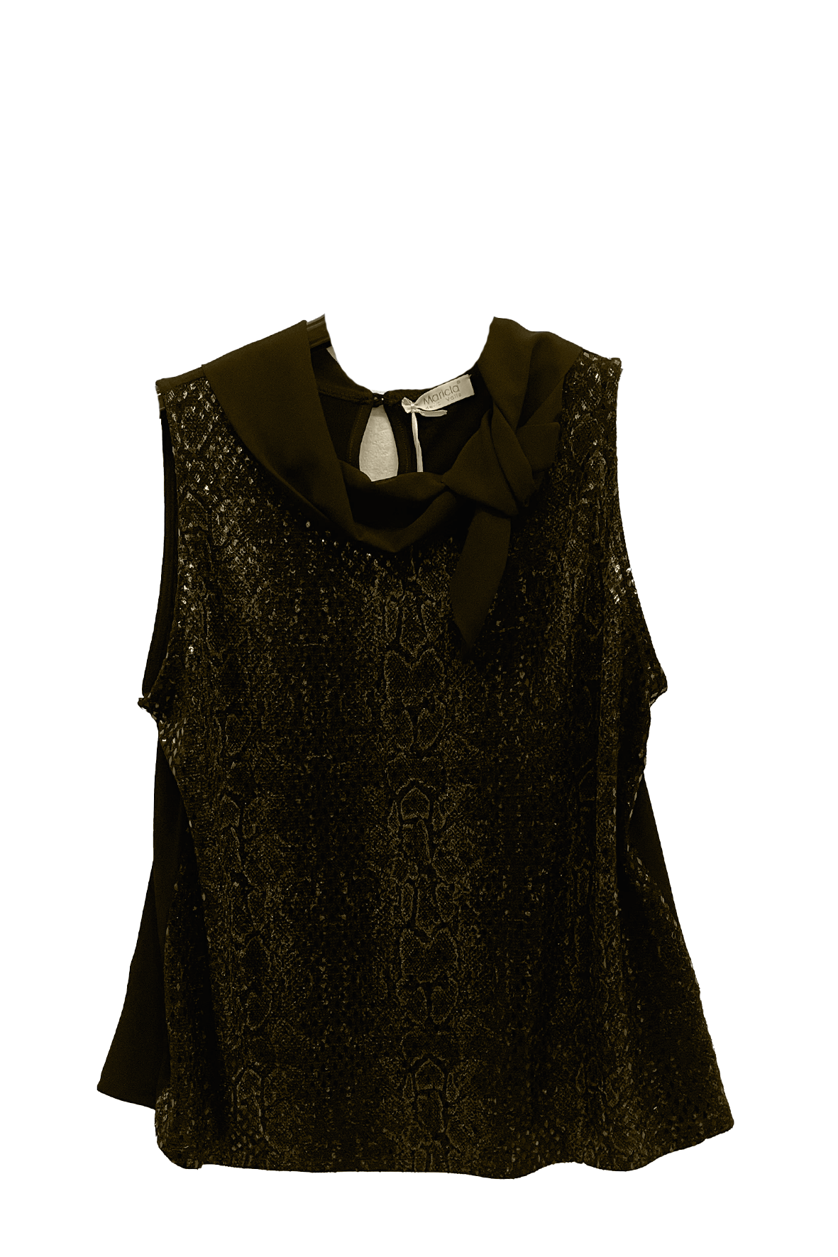 Casacca top fantasia lurex RF6000 MORO MARICLA 