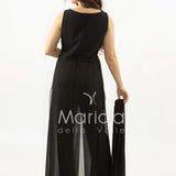 tuta con fiore SH901TU NERO SHARON 