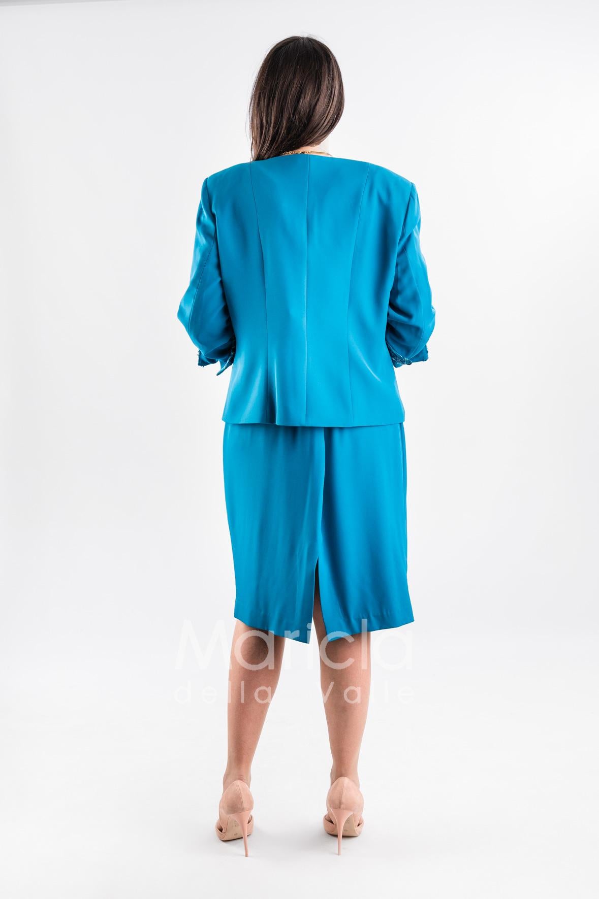 tubino ricamo con bolero ricamo PF3170 OTTANIO PAOLA FORTI 