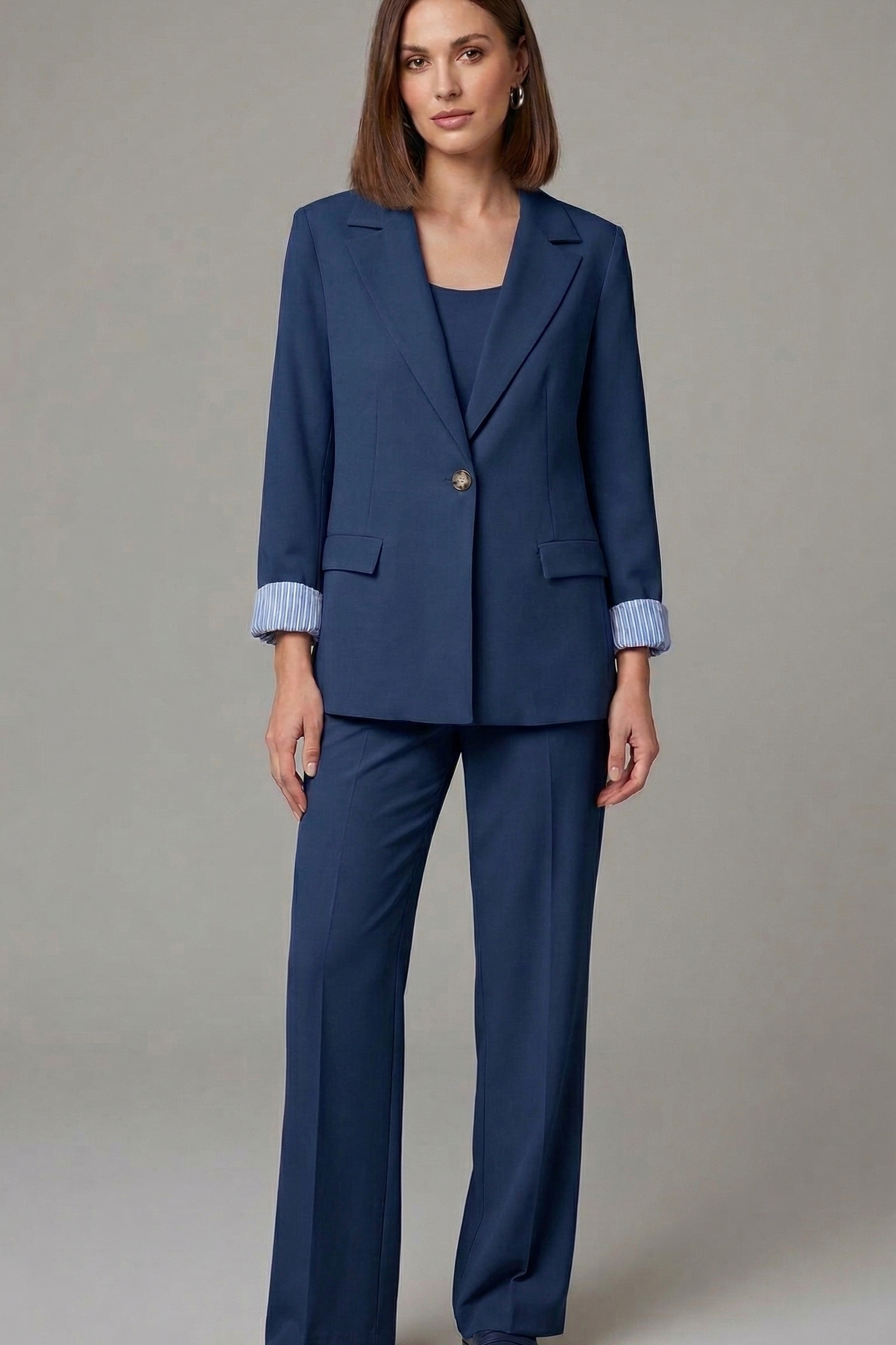 Completo con interno giacca a righe NARCISO BLU MARICLA 