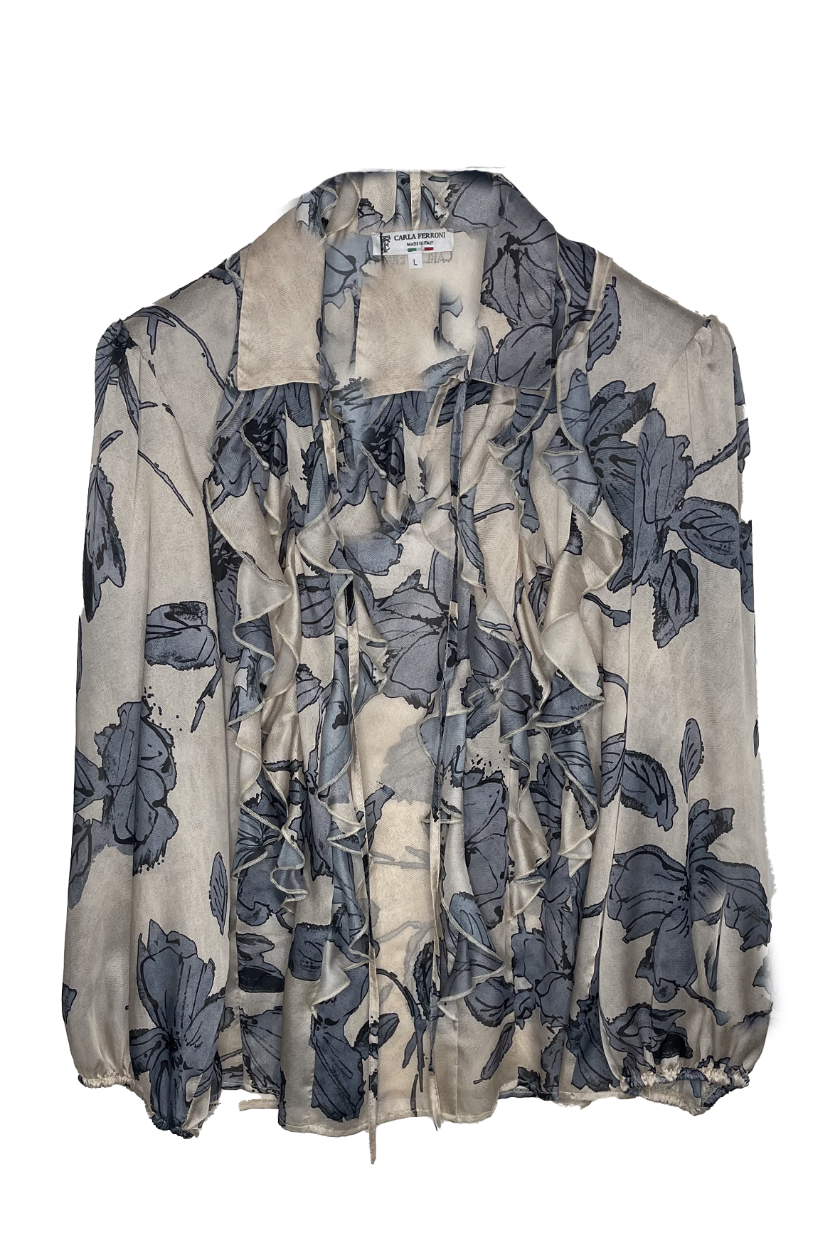 camicia rouche CF10523 PANNA CARLA FERRONI 