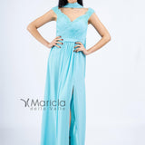 Abito con corpetto drappeggiato BB27619 TIFFANY MARICLA ELEGANCE 