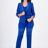 tailleur 3pz ricamo PF400TP ROYAL PAOLA FORTI 
