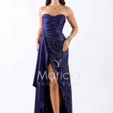 abito lungo paiette cuore HC7459 BLU MARICLA ELEGANCE 