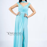 Abito con corpetto drappeggiato BB27619 TIFFANY MARICLA ELEGANCE 