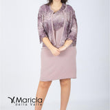 tubino con giacca sfumata GU705 MALVA MARICLA ELEGANCE 