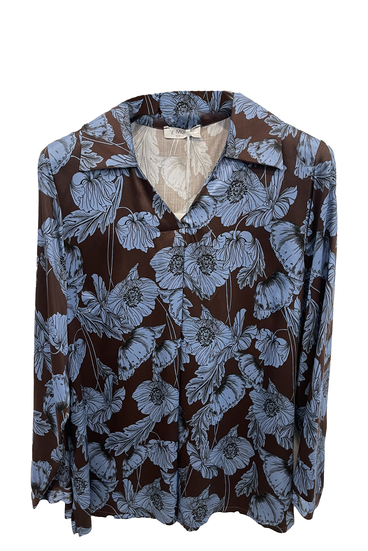 casacca fantasia collo in camicia DB10578 MORO MARICLA 