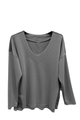 Maglia tinta unita con profili chevron