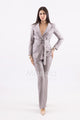 tailleur con cintura fiammato microstrass