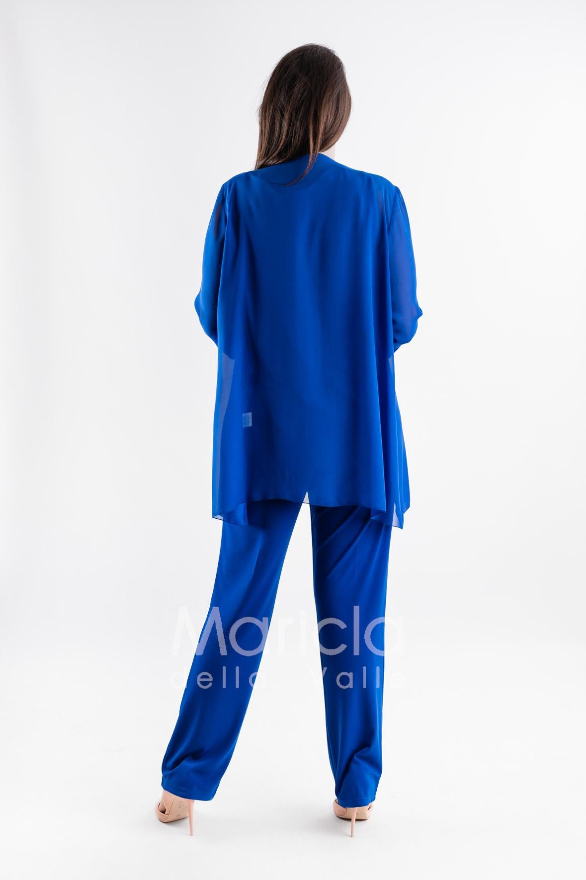 completo 3pz con giacca ricamata PF2190TP ROYAL PAOLA FORTI 