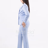 Tailleur con collo in paillettes ROMI3864 POLVERE MARICLA 
