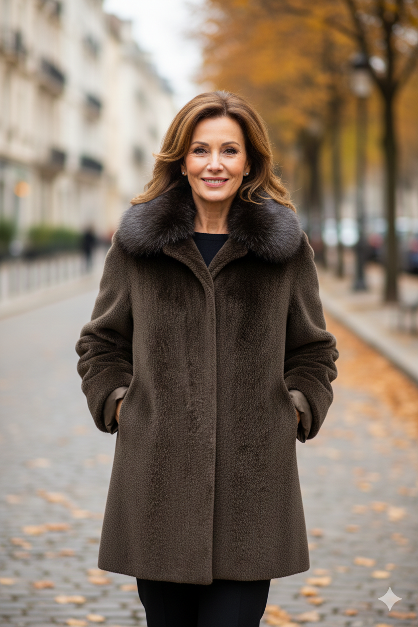 Cappotto in ecopelliccia reversibile IRMA MORO MARICLA 