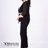 tailleur ric.foglia PF302 NERO PAOLA FORTI 