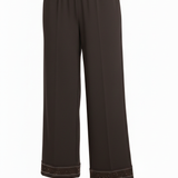 pantalone fluido con piegone strass FFTITTY MORO MARICLA 