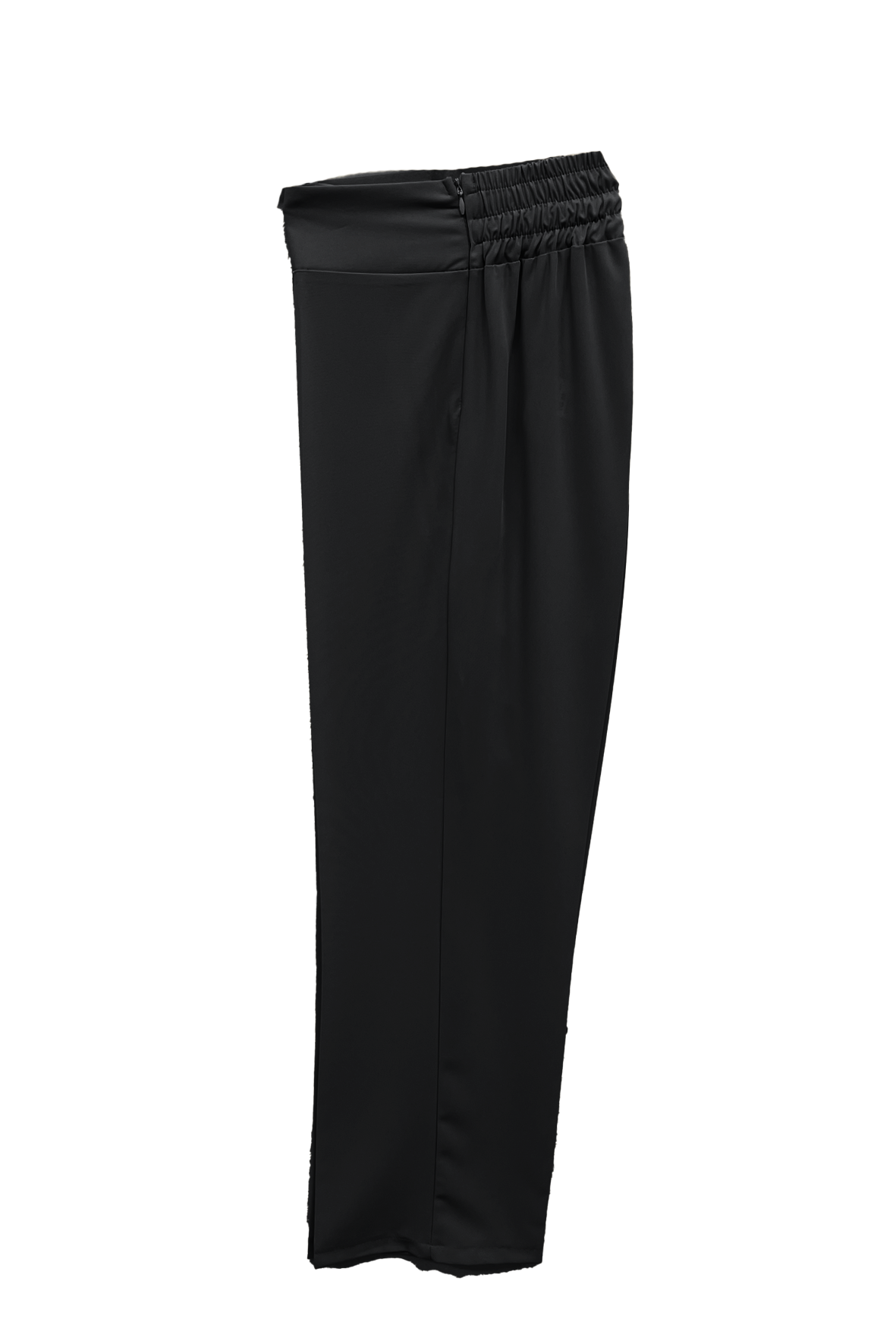 pantalone fluido con bustino ed elastico alto RF227 NERO MARICLA 