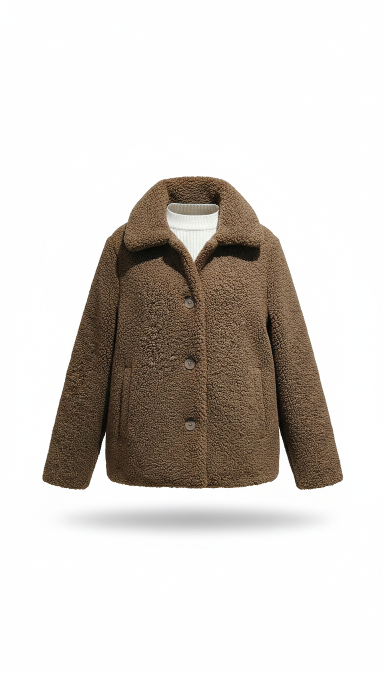 Giaccone teddy CARVING TABACCO MARICLA 