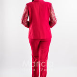 tailleur 3 pz ricamati PF217 FUCSIA PAOLA FORTI 