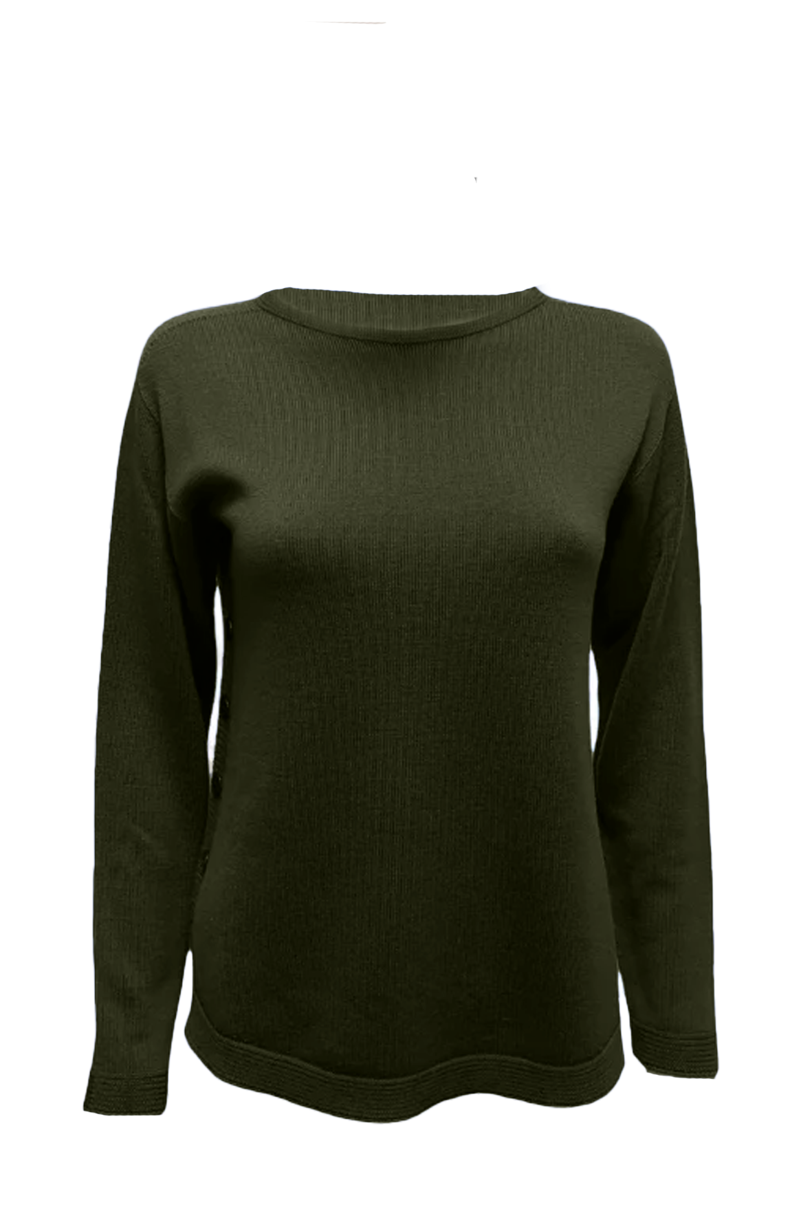 Maglia 100% lana CF4376 MILITARE CARLA FERRONI 