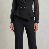 tuta bavero smoking strass LH120TU NERO LUDOVICA HASSLER 