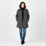 giaccone caban fantasia paiette FFMELIA NERO MARICLA 