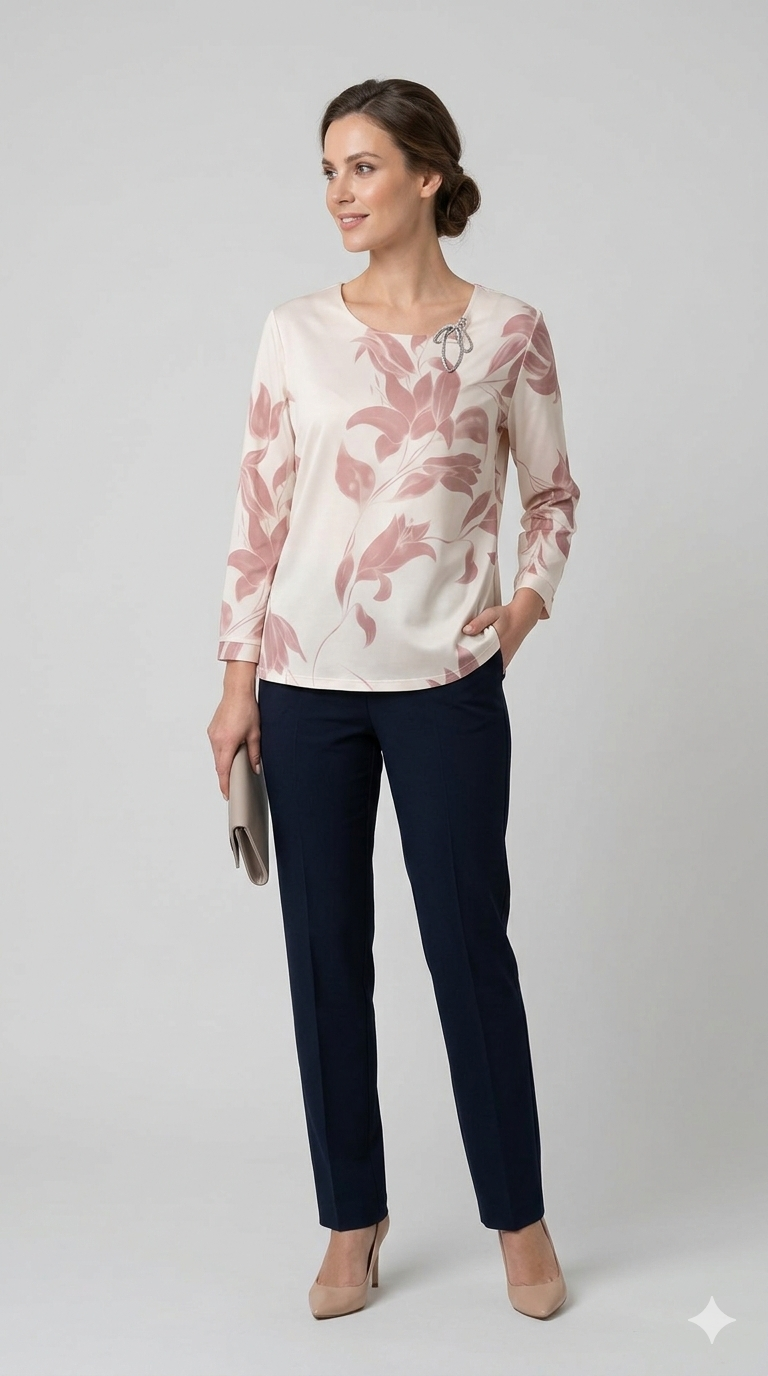 casacca fantasia DB10967 ROSA MARICLA 