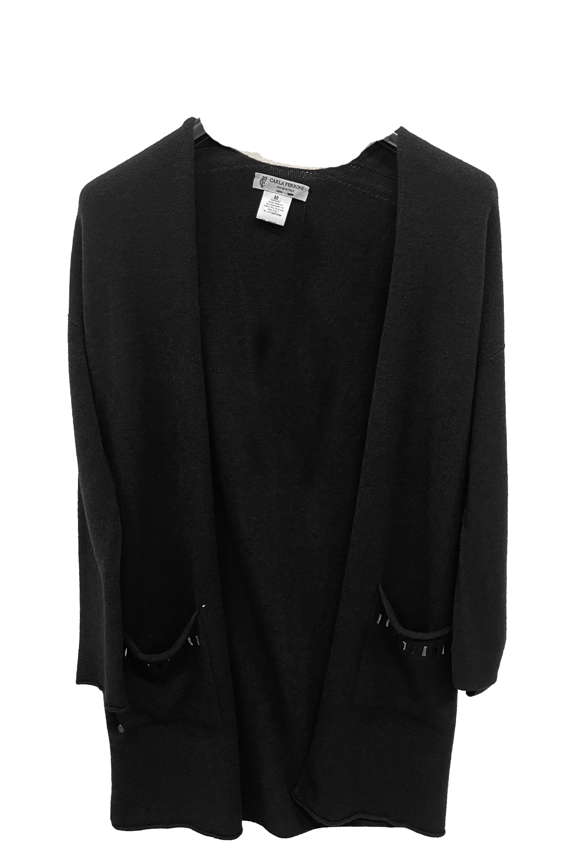 cardigan sciallato CF4390 NERO CARLA FERRONI 