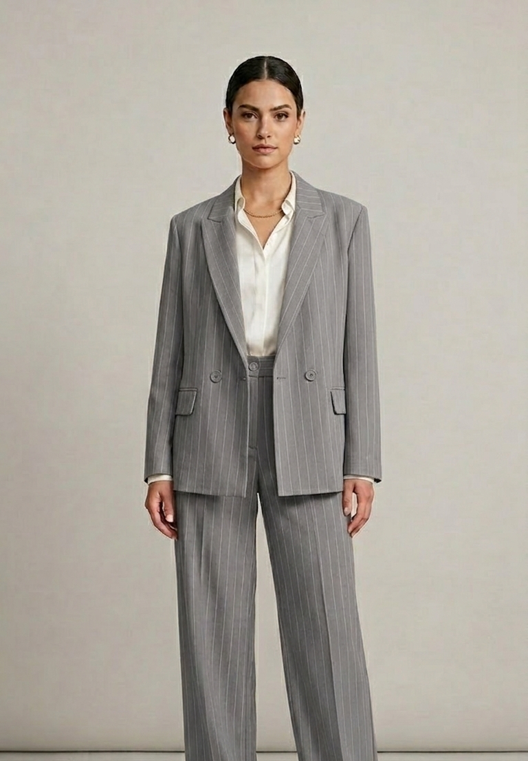 giacca over doppio petto EC04103 GRIGIO MARICLA 