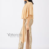 Tuta con pantalone paillettes LDR7 ORO LES DEMOISELLES 