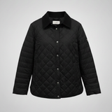 Giacca trapunta con collo in velluto EC2467 NERO MARICLA 