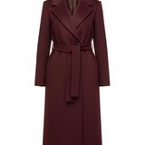 Cappotto Lungo Avvolgente con Cintura EC04608 AMARONE MARICLA 