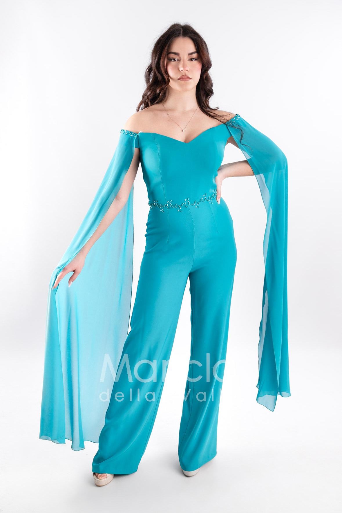 tuta con strass e pietre SH600 TIFFANY SHARON 
