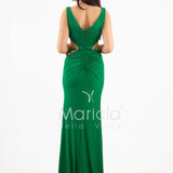 abito lungo catena aperto ANT2316Y VERDE ANTILLE ELEGANCE 