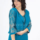tubino con giacca ricamata PF6100 OTTANIO PAOLA FORTI 