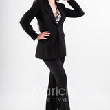 tailleur 3 pz con tip paiette SH405 NERO SHARON 