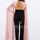 tuta con pannelli SH601 NERO/ROSA SHARON 
