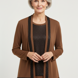 Twin set a rombi RF1085 TABACCO MARICLA 