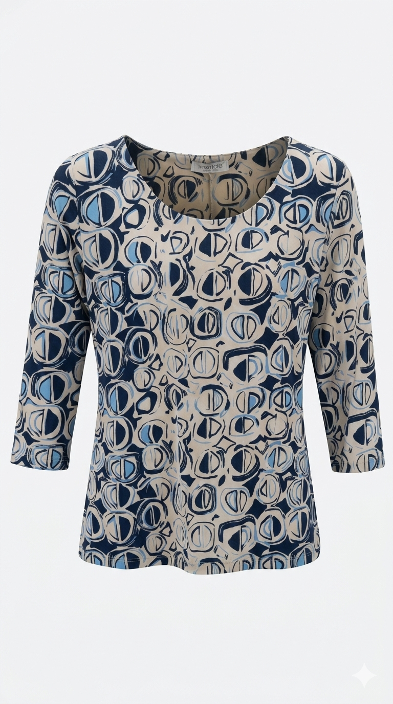 maglia fantasia GR1916 BLU MARICLA 