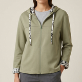 Felpa con Zip e Dettagli a Fantasia GR1980 ORIGANO MARICLA 