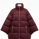 Piumino Corto Oversize con Maniche Ample AZ6837 BORDO MARICLA 