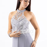 tuta ricamo e piume SH909TU PERLA SHARON 