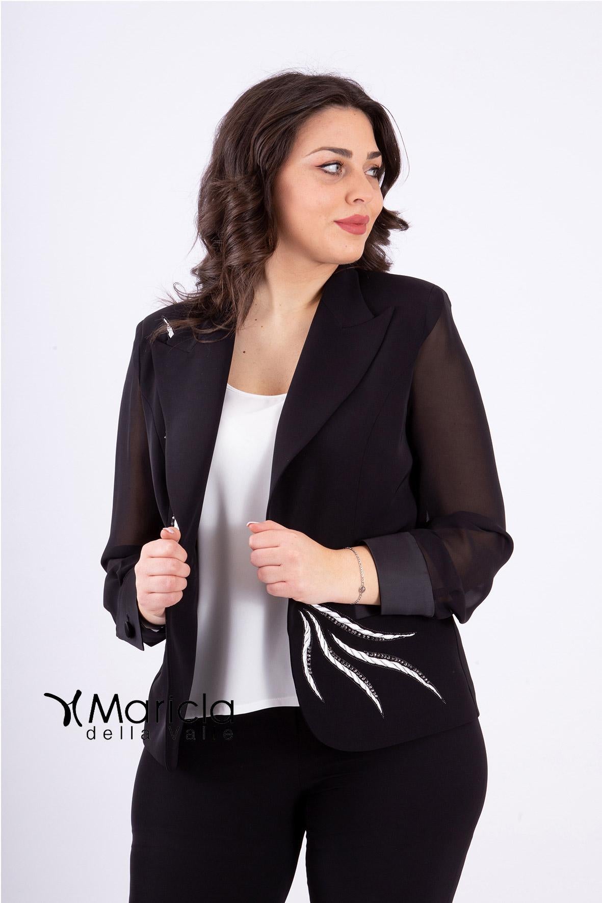tailleur man.camicia PF3100 NERO PAOLA FORTI 