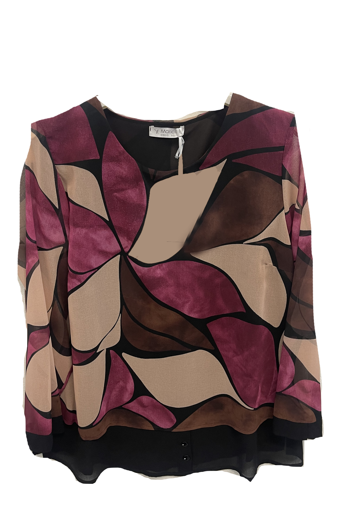 maglia doppiata fantasia DB10596 AMARONE MARICLA 