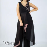 con triangoli laser PF104/22 NERO/ROSA PAOLA FORTI 