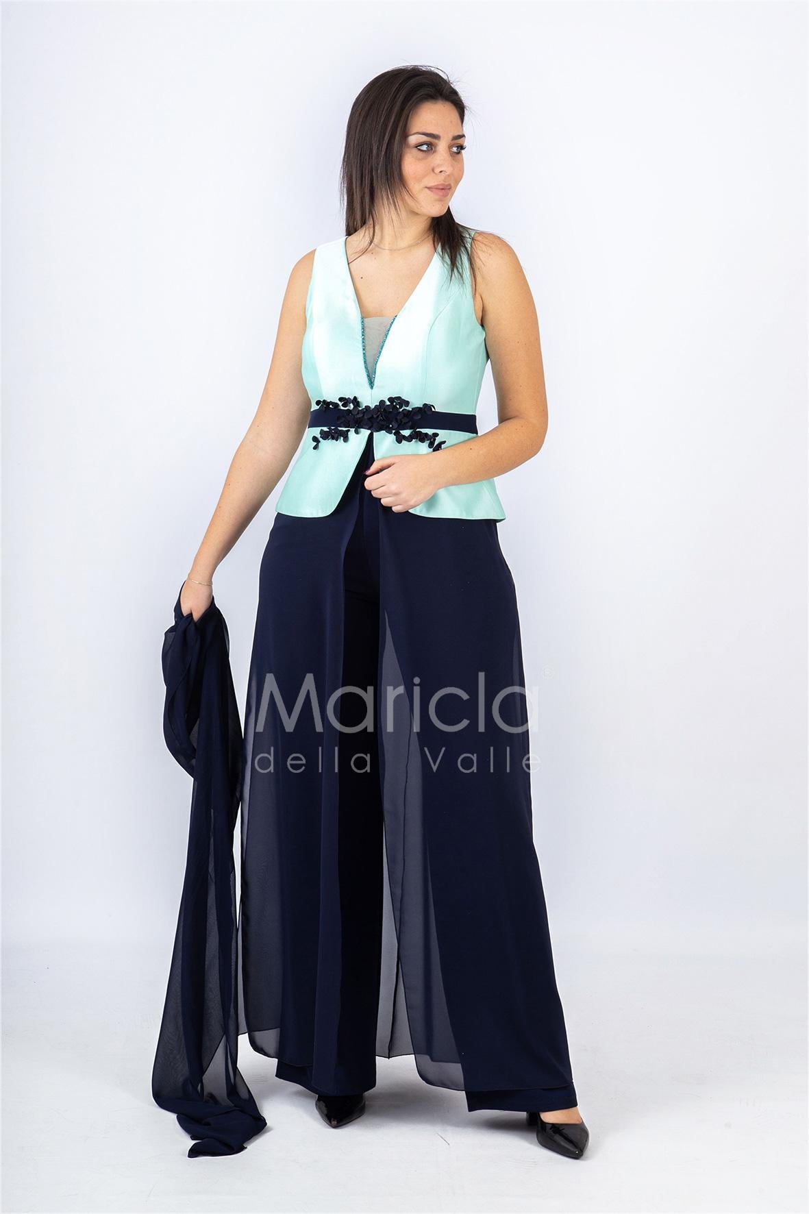 Tuta con pannello SH210 BLU SHARON 