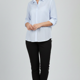 camicia pizzo LIN423 CELESTE MARICLA 