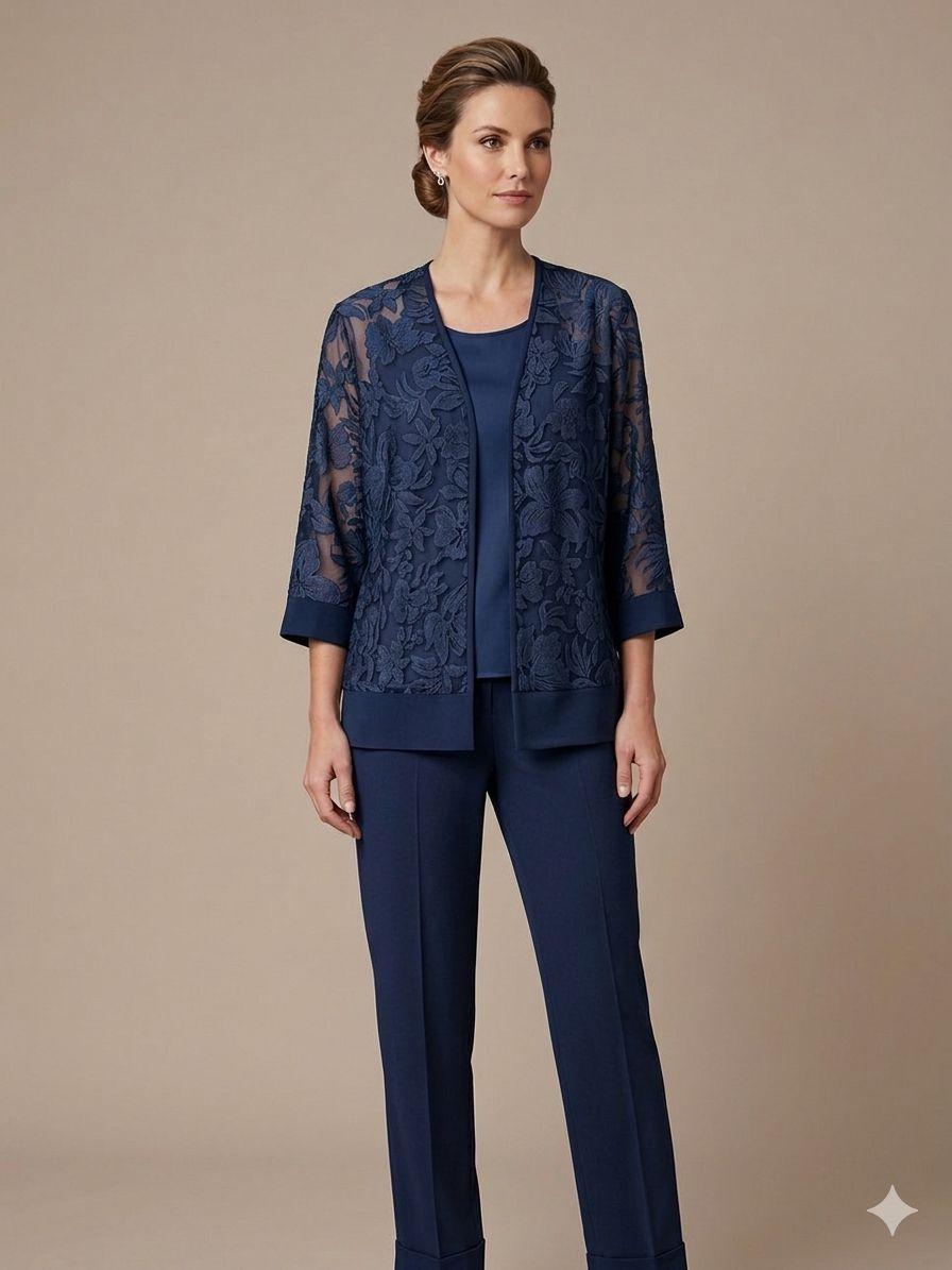 Completo 3 pezzi ROSALIA BLU MARICLA 