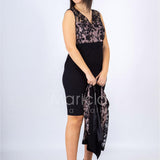 tubino+giacca ric. LH711 NERO LUDOVICA HASSLER 