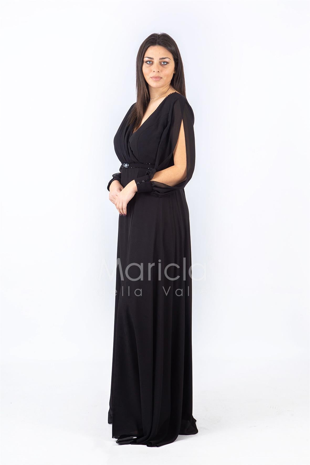 m/lunga aperta PF607 NERO PAOLA FORTI 