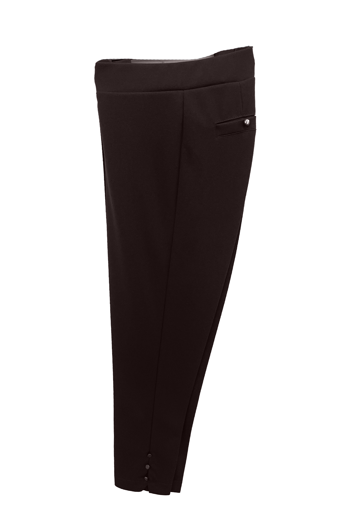 pantalone scuba crepe con bottoncini MS8105SC MORO MARICLA 